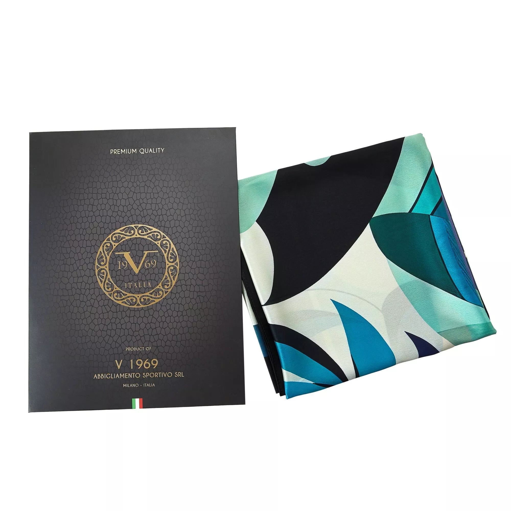 Toucan Large Square Silk Scarf | Blue (90 × 90 cm)