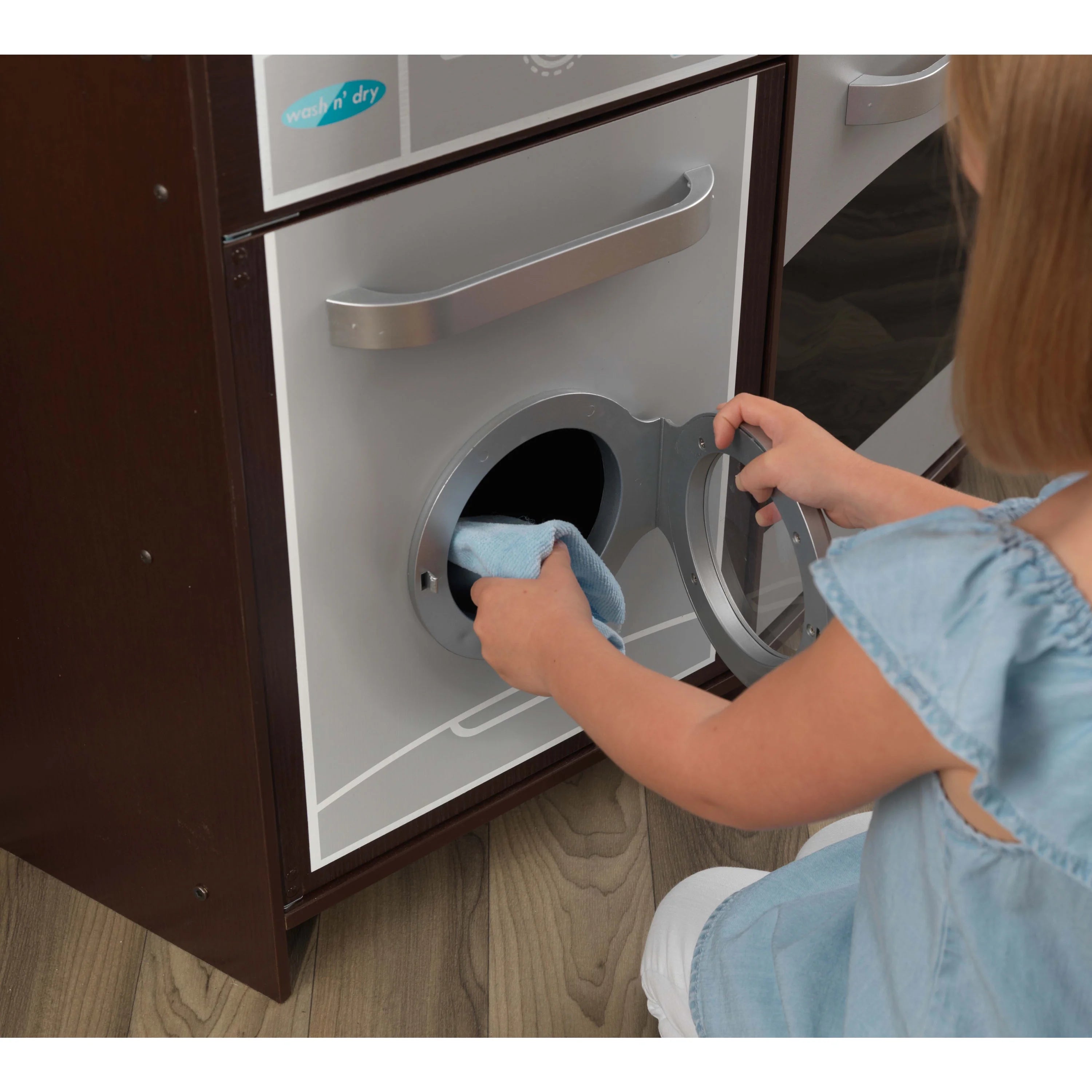 Große KidKraft Spielküche aus Holz mit Licht und Sound – Espresso