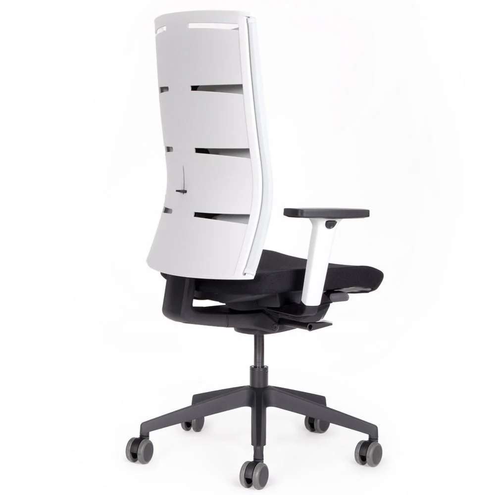 Agilis Matrix MT12 2025 Langsam verstellbarer ergonomischer Bürostuhl mit Netzrückenlehne, Sonderedition, Reines Schwarz