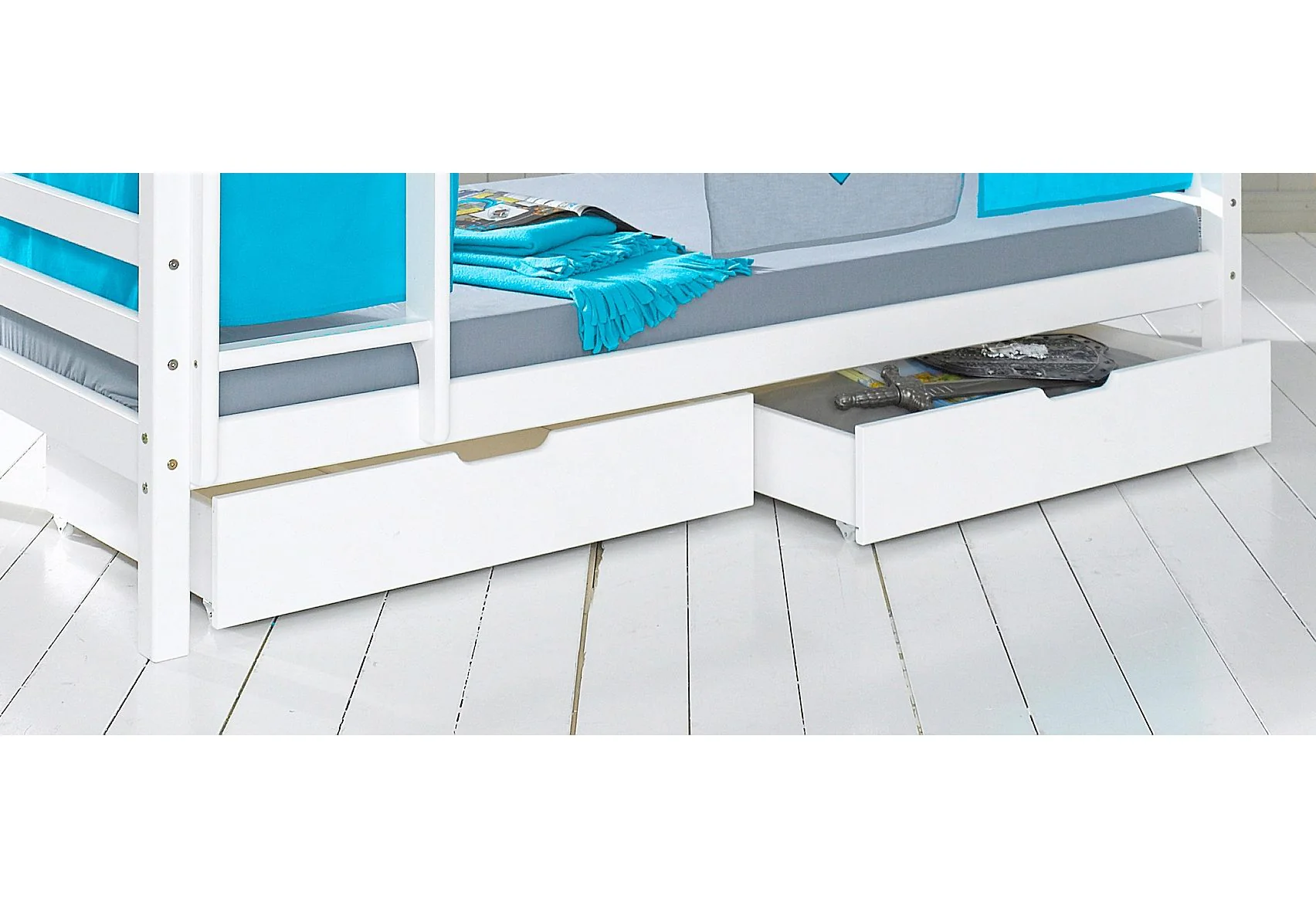 Hoppekids skuffer, hvid (2 stk)