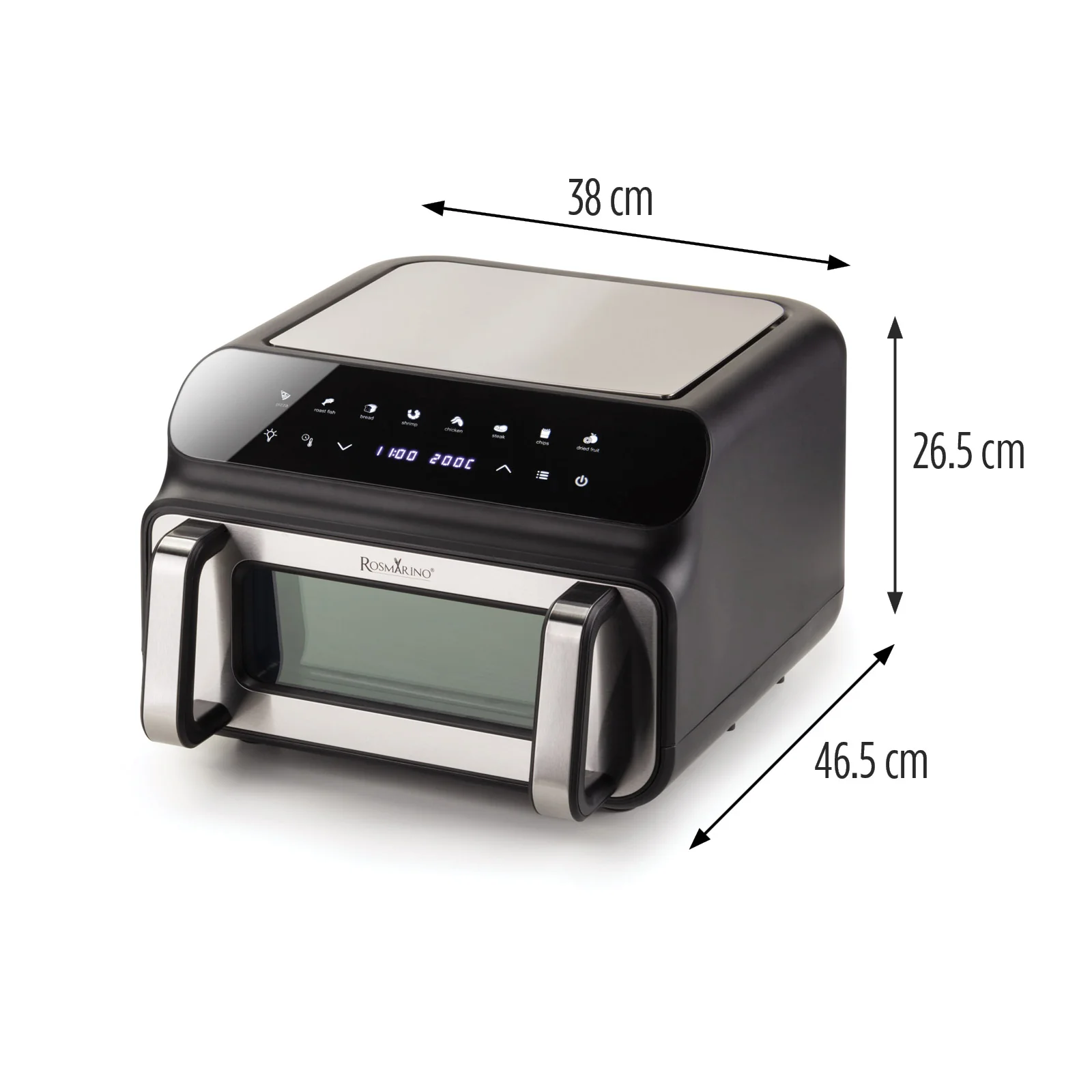 2025 Rosmarino Infinity MasterPro 5-in-1 Heißluftfritteuse – 10 l