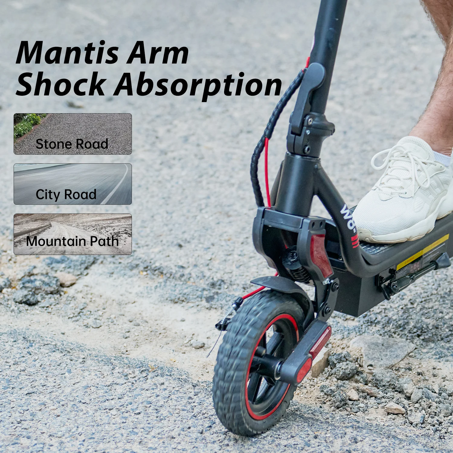 2025 iScooter W8 500W El-scooter med terrængående dæk