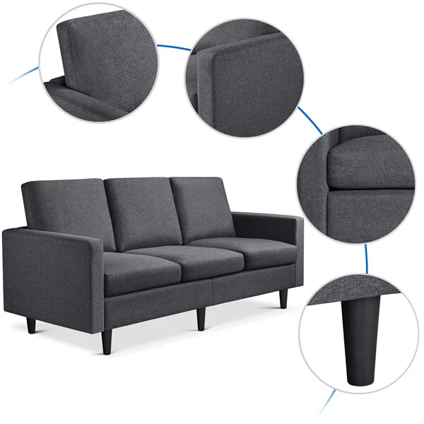 Yaheetech Moderne 3-personers sofa