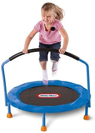 Little Tikes Jump 'n Slide Hüpfburg - Aufblasbares Hüpfhaus mit Hochleistungsgebläse, FI-Schutzschalter und Heringen