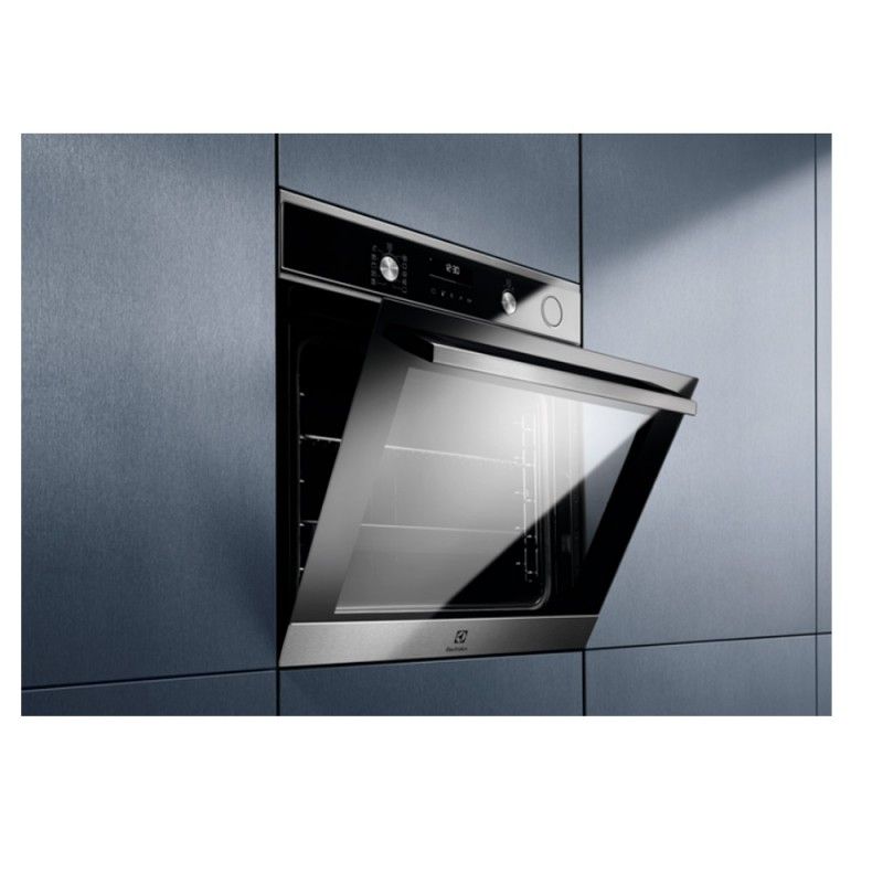 Electrolux COP846X1 Backofen, schwarzes Glas, Edelstahl, Pyro-Dampfgarfunktion
