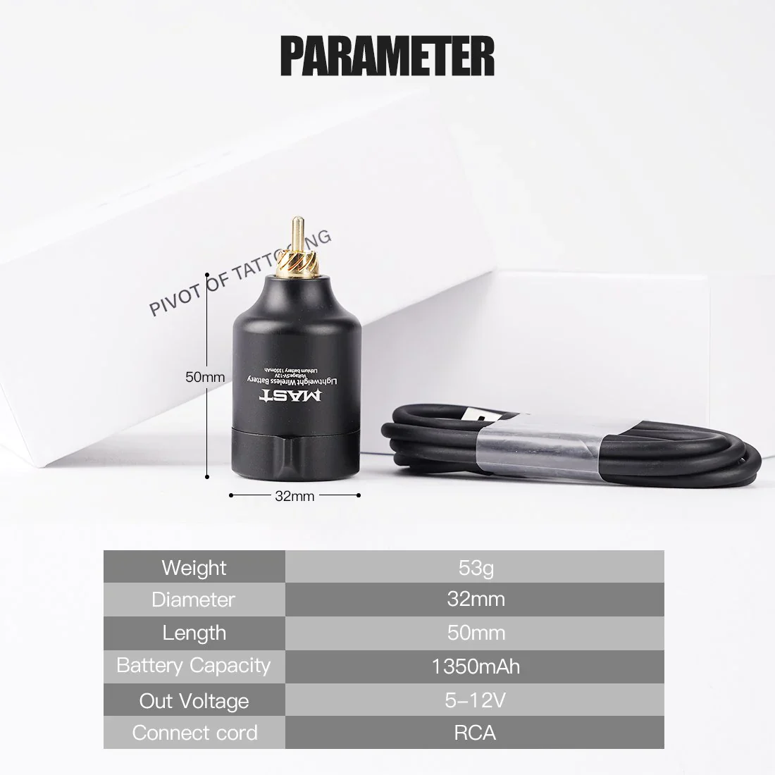 Machine à tatouer rotative Mast Flip de type stylo avec kit de batterie sans fil