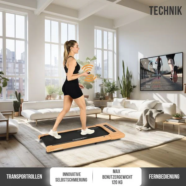 2025 Walking Pad 4.2 Løbebånd – Elegant trædesign (0–6 km/t). Kompatibel med apps