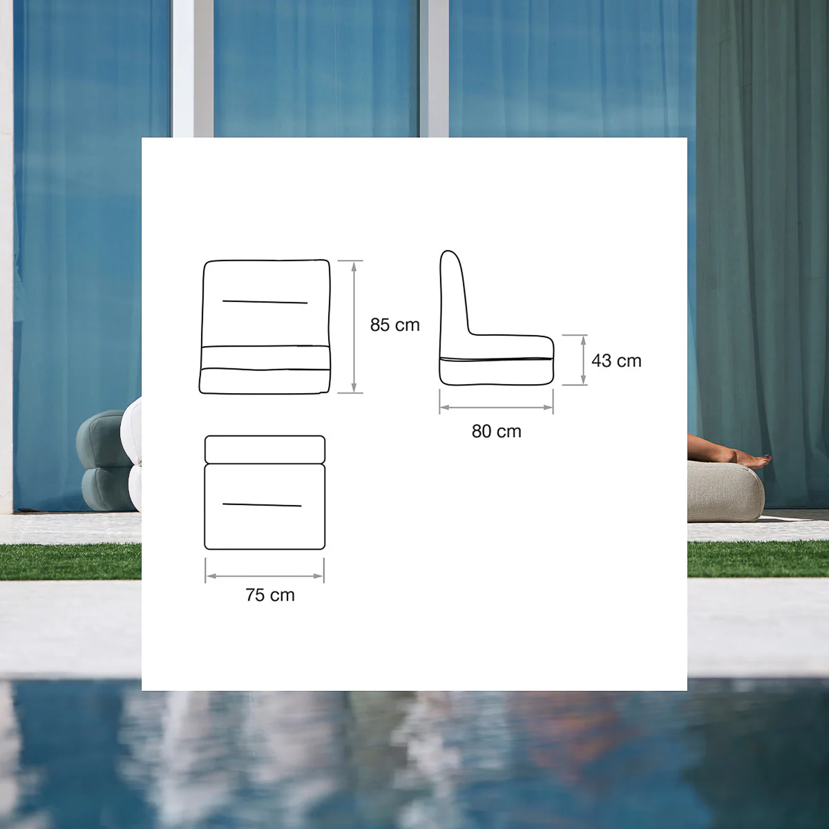 Schwimmender Sitzplatz SIT POOL