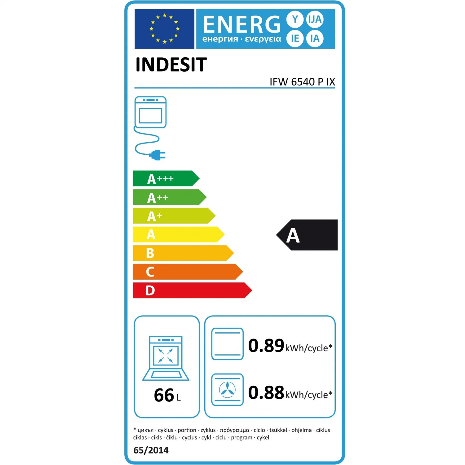 Indesit IFW6540P Pyrolyseofen