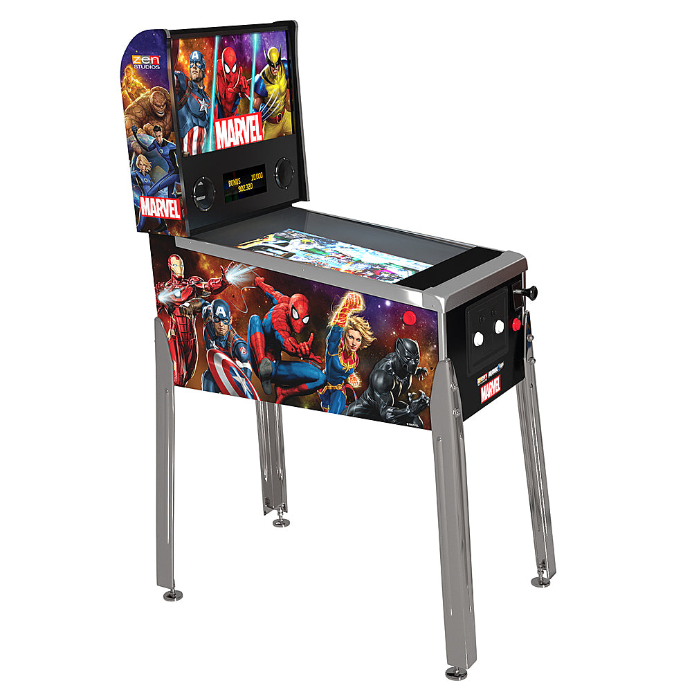 Arcade1Up – Marvel Digital Pinball med Oplyst Marquee – Flerfarvet