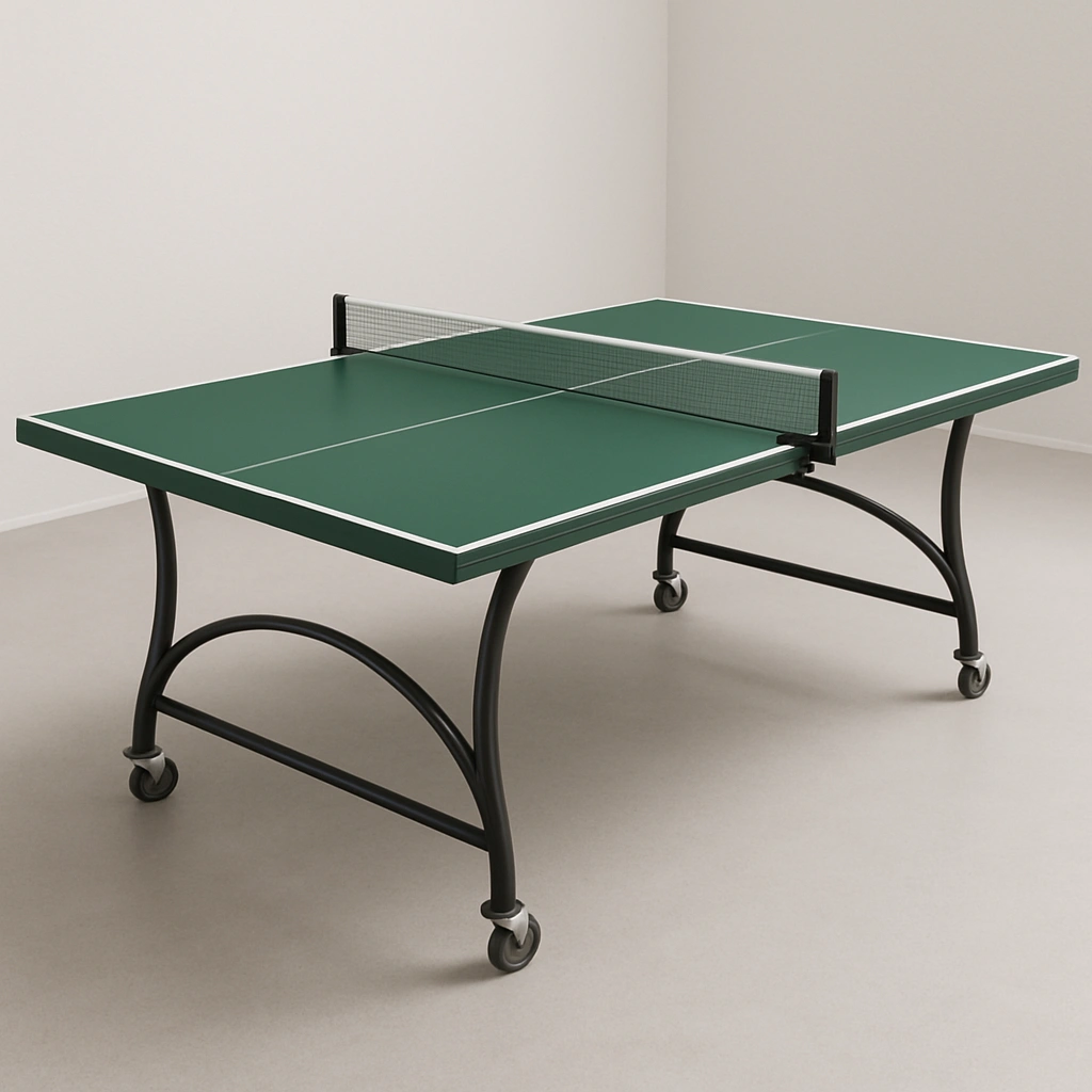 Table de ping-pong verte en acier pour intérieur et extérieur, 274 x 152,5 x 76 cm