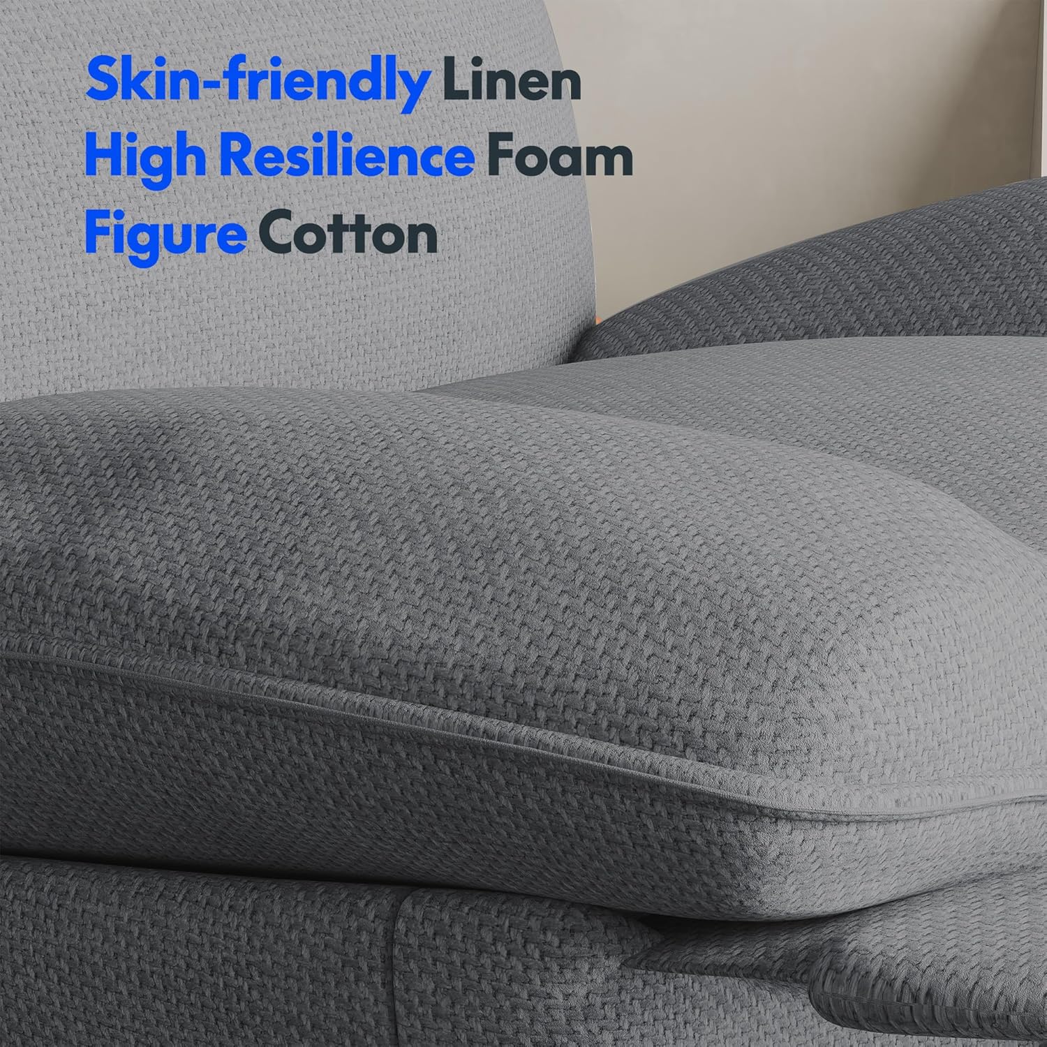 FLEXISPOT XC6 Relaxsessel, Drehsofa mit Wippfunktion, TV-Sessel mit verstellbarer Rückenlehne, Liegesessel für Schlafzimmer, Wohnzimmer und Heimkino (Beige)