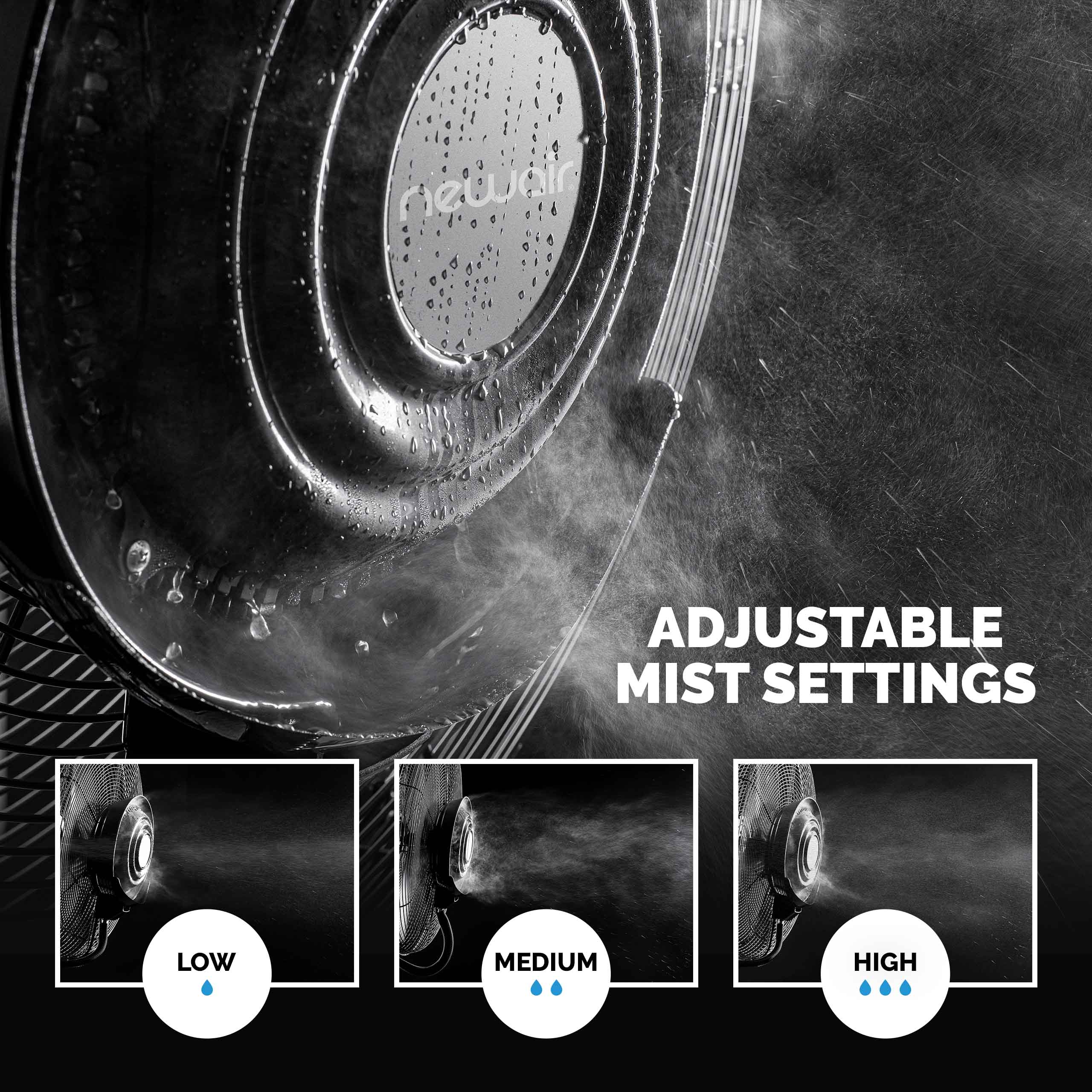 2025 Newair 26-Zoll-Standventilator mit Vernebler