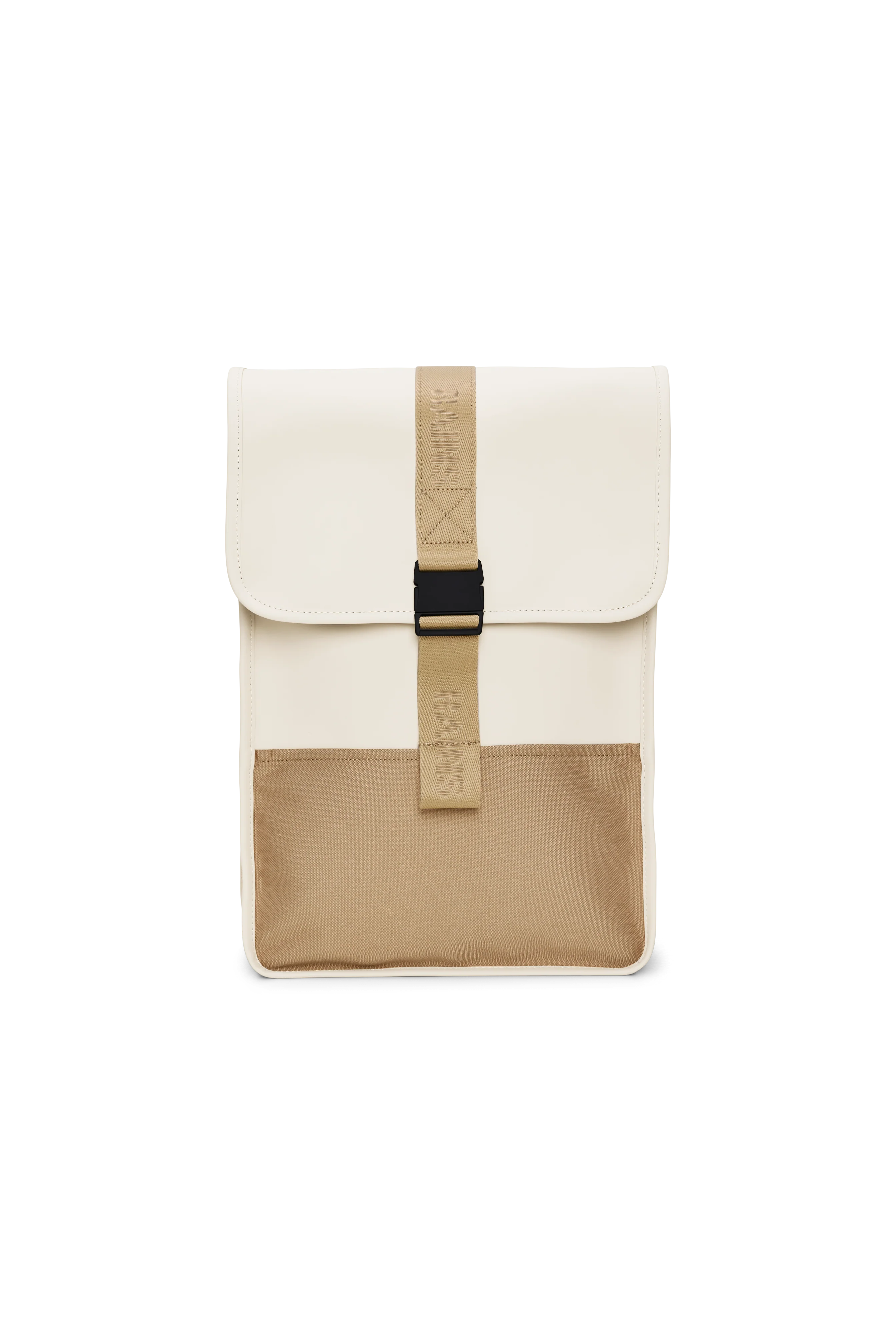 2025 Trail Backpack Mini – Vandafvisende dagrygsæk (15) med klap og gummispænde – PU-stof – Polstret laptoprum