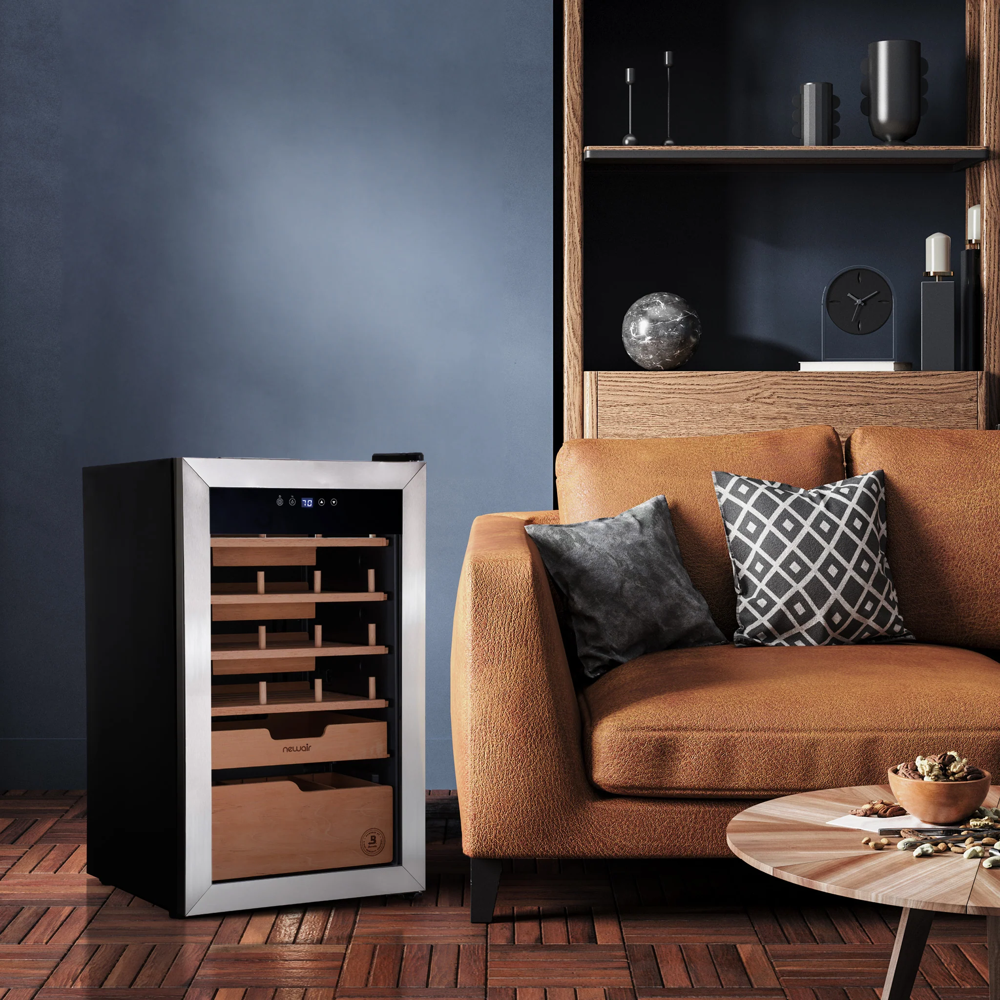 Humidificateur électrique pour cigares Newair® x Boveda 2025 – Capacité de 500 cigares