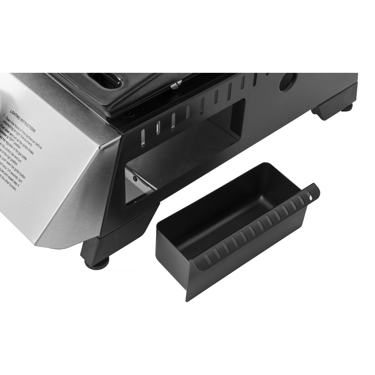 „Jolly“ Gasgrillplatte mit 4 Brennern – 10 kW – Grau