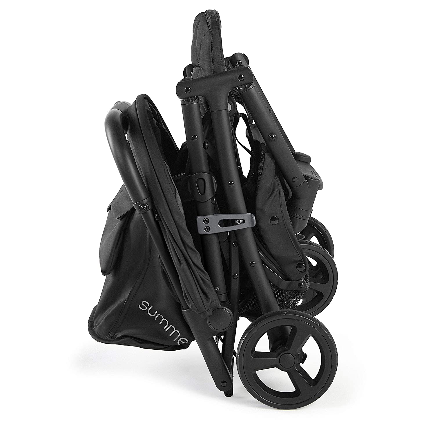 Poussette double 3Dpac CS+ 2025. Noire – Compatible avec les sièges auto – Légère et pliable d'une seule main