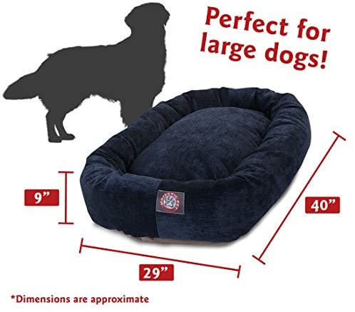 Majestic Pet Villa Bagel Hundeseng | Beroligende donutformet seng, flere størrelser og farver