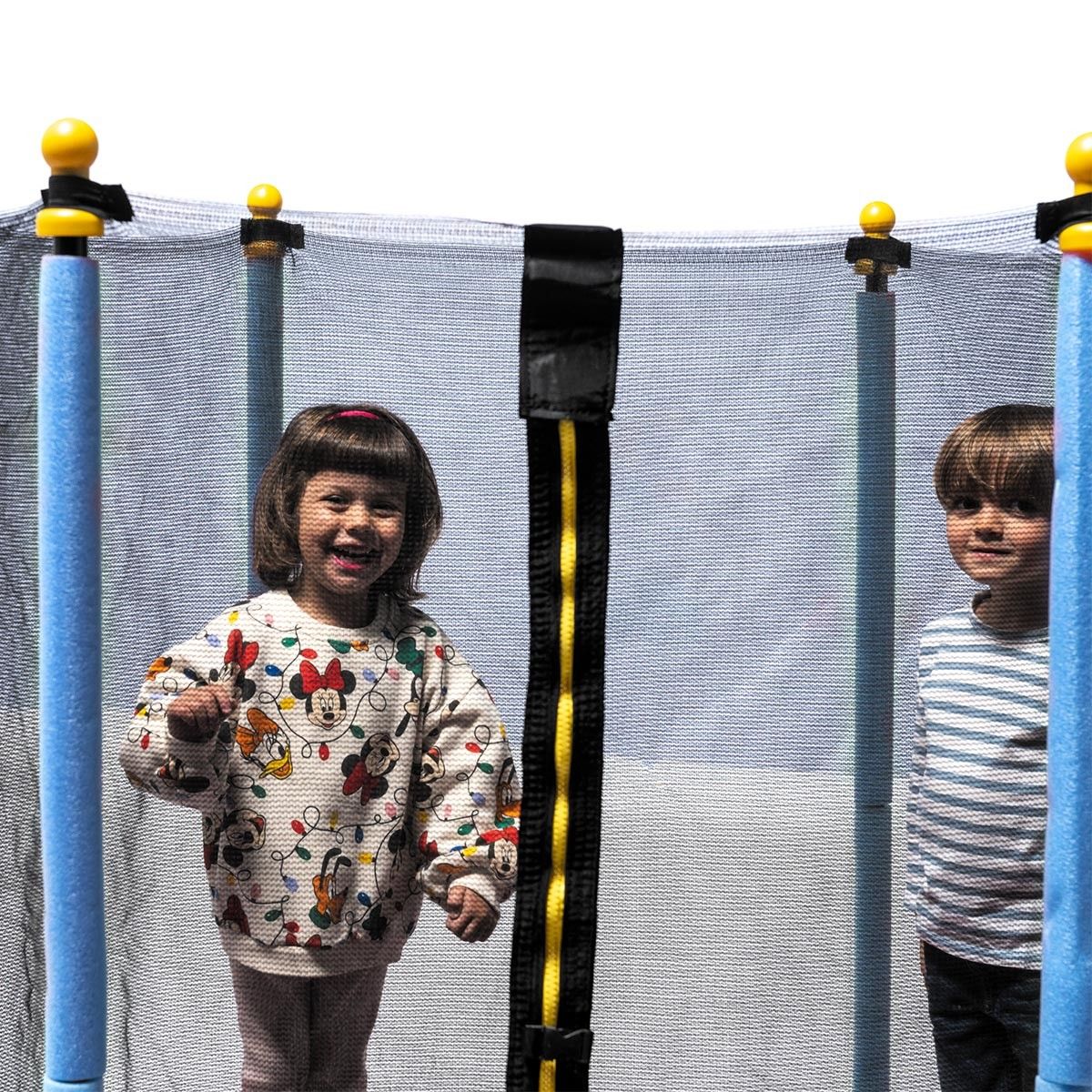 Kindertrampolin 140 Plus Blau - Outdoor-Spiele und Spielzeug für Kinder