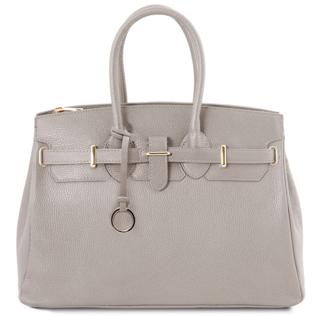 TL Bag - Leather handbag with golden hardware | TL141529
