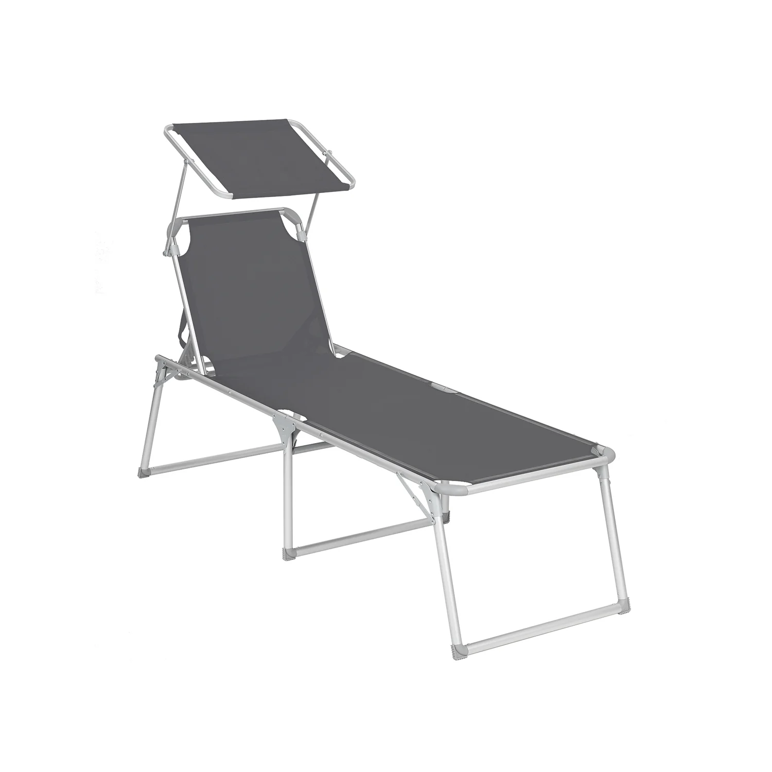 Solseng med ryglæn, der kan lænes tilbage