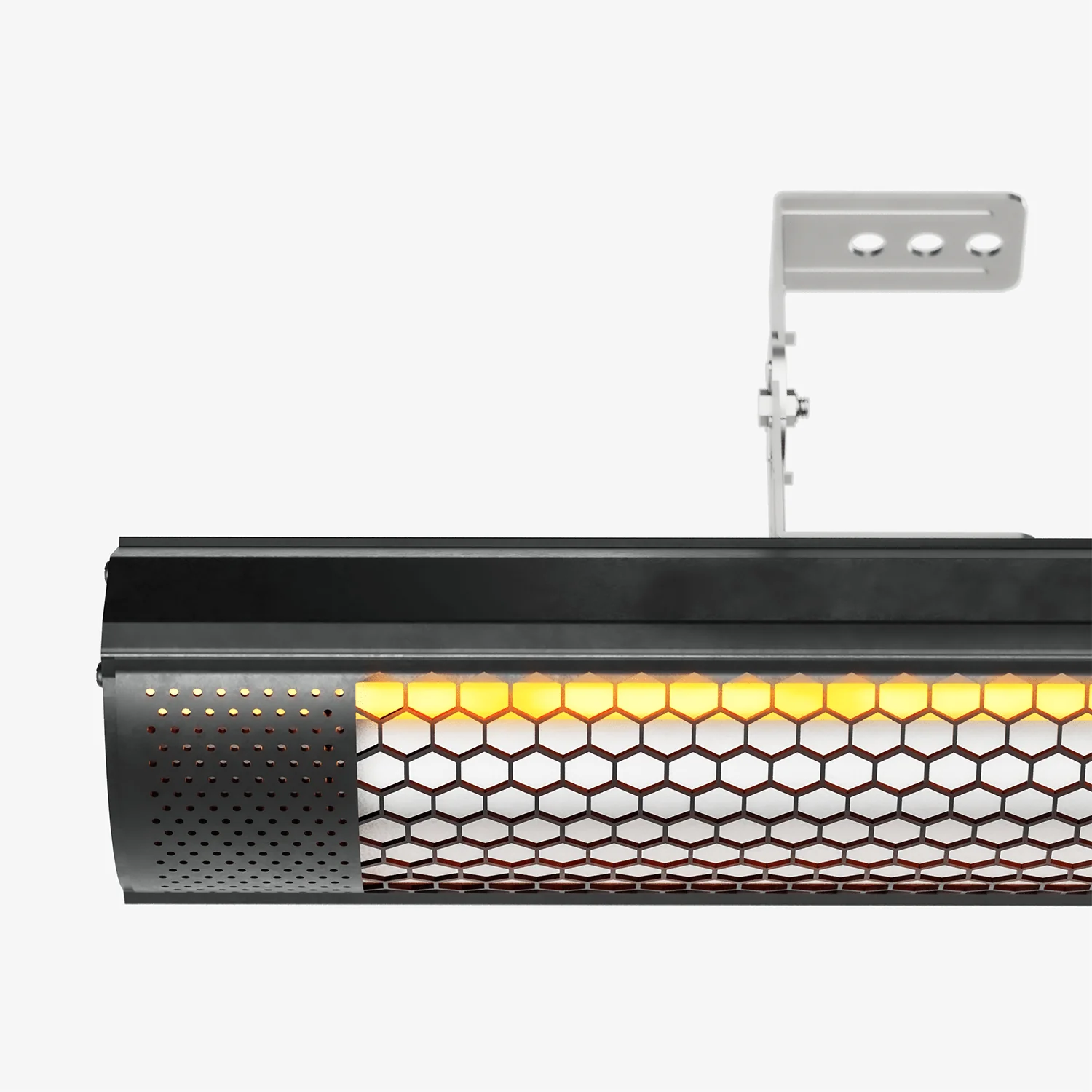 Chauffage de terrasse mural infrarouge avec télécommande et 2 niveaux de chauffage