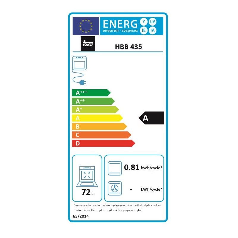 Teka HBB435 Edelstahl-Backofen 41560011