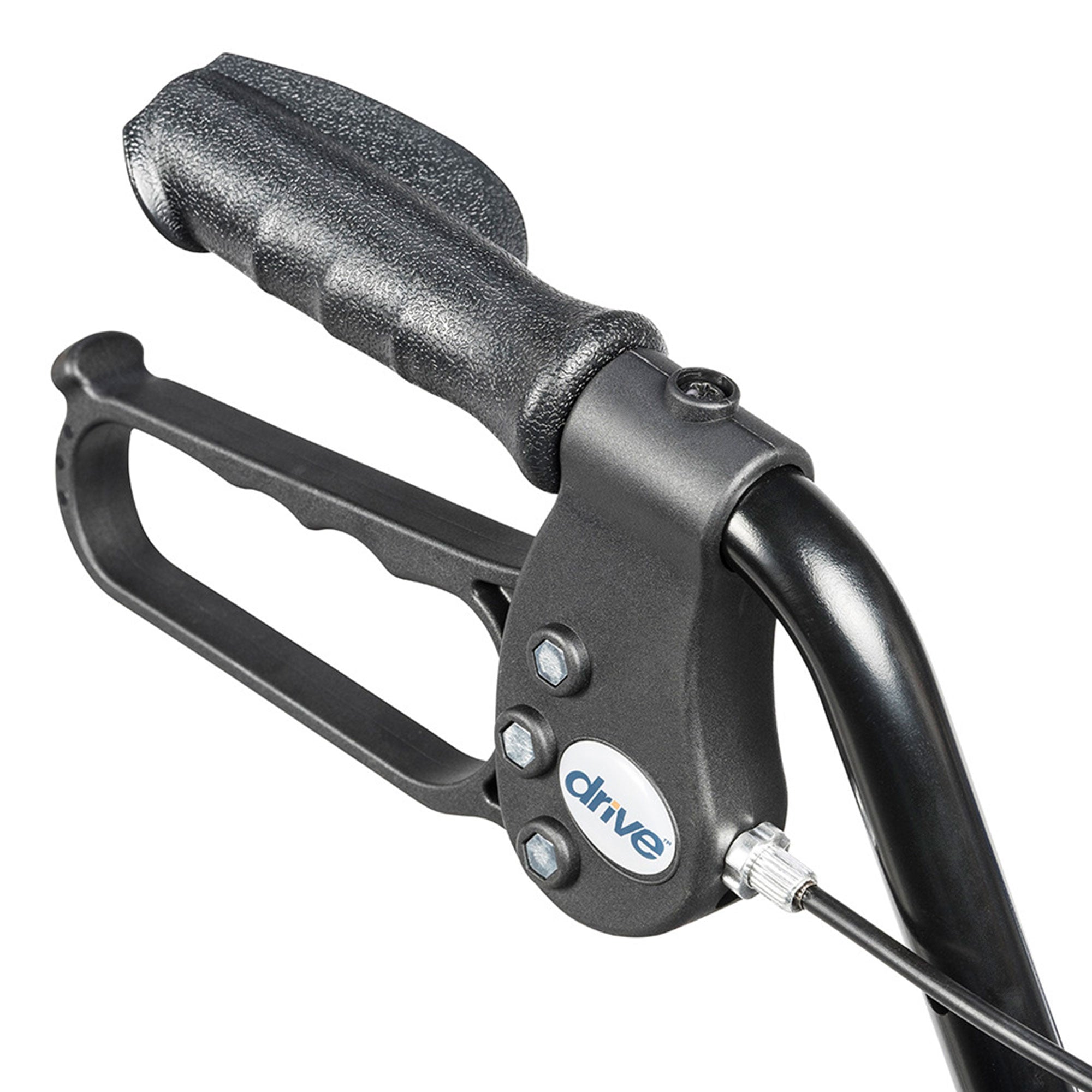 Déambulateur en aluminium réglable en hauteur avec roues de 15 cm, rouge – Drive Medical