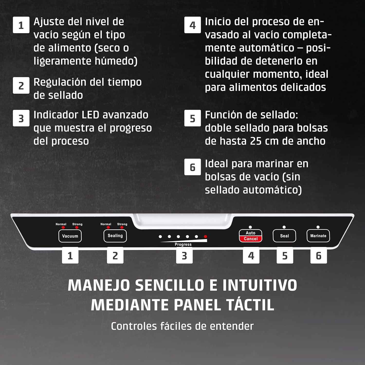 CASO VacuChef 40 – Professioneller Kompakt-Vakuumierer – Leistungsstarke Vakuumleistung von 70 l/min – 3-Liter-Kammer – Edelstahl