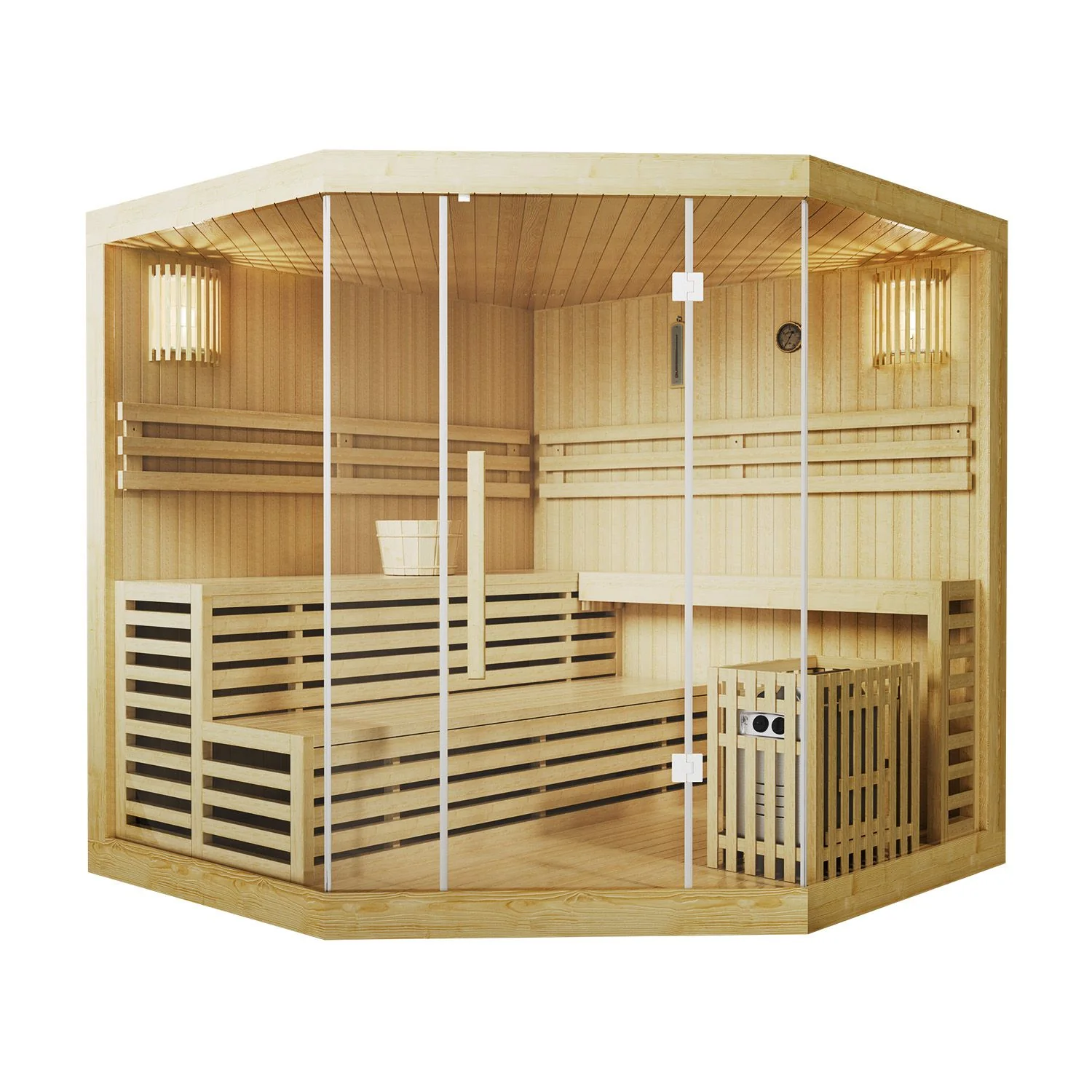 Sauna intérieur haut de gamme Espoo 200 (2025)