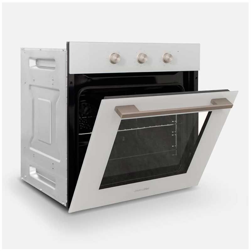 Misti 4006W Universal-Multifunktionsbackofen, blau, 67 l, 2170 W, 6 Funktionen, weiß, 59 x 59,5 x 56,5 cm