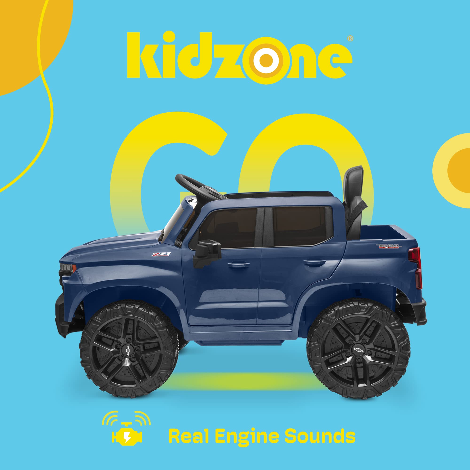 Kidzone-licenseret Chevrolet Silverado Bluetooth