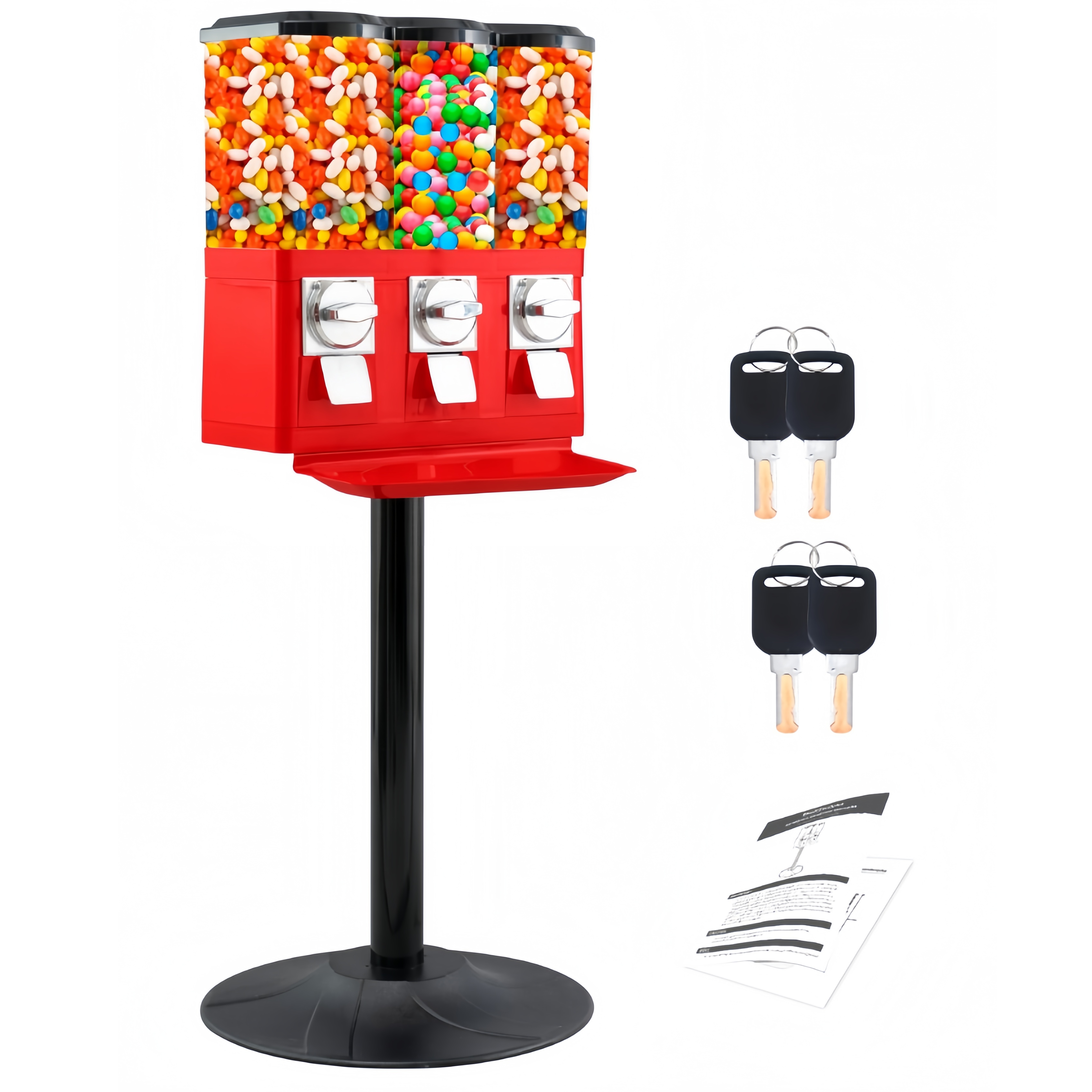 Kommerciel dispensermaskine med aftagelige beholdere