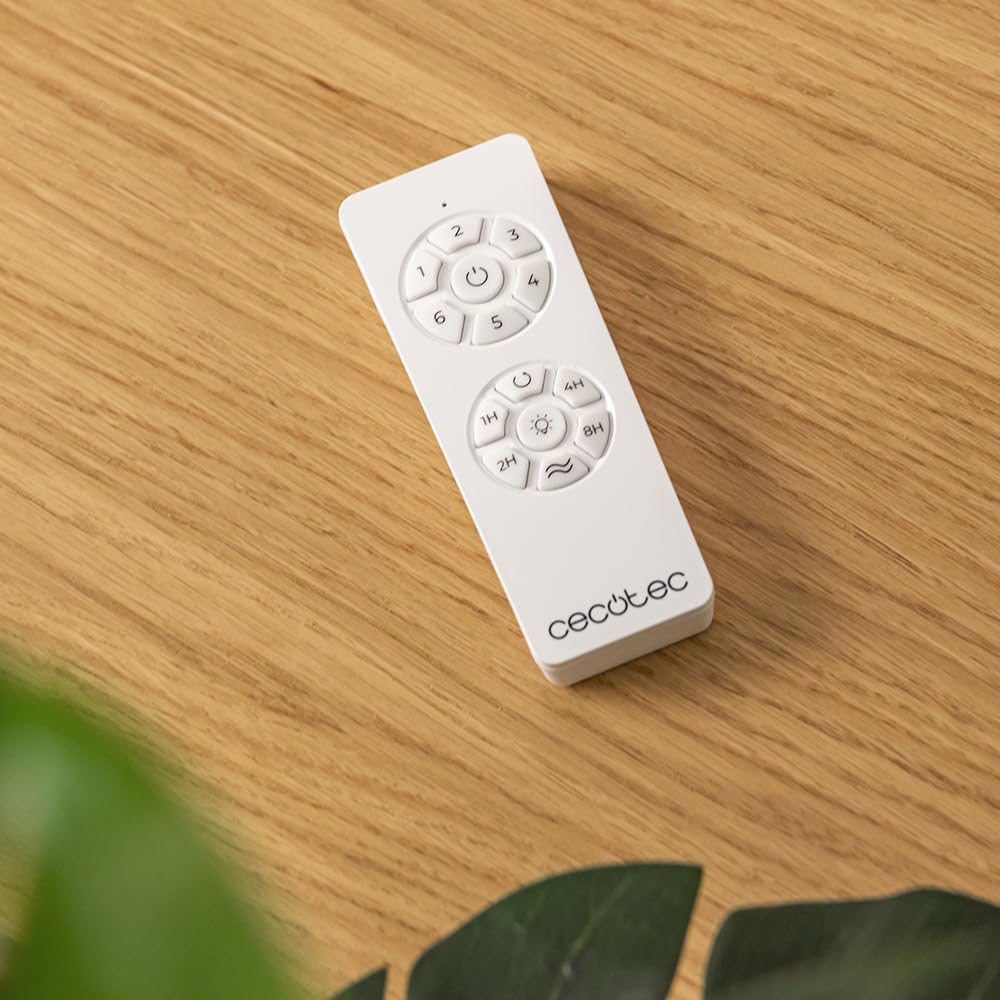 Ventilateur de plafond Cecotec à pales rétractables et lampe invisible EnergySilence Aero 4280 en acier, 40 W, diamètre 42 pouces (106 cm), minuterie, 3 tons lumineux, fonction été-hiver