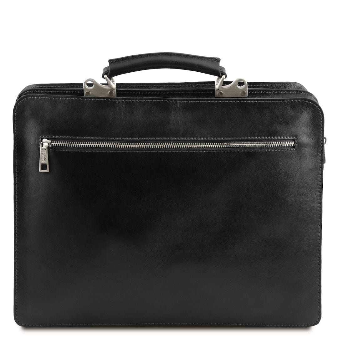 Venezia - 2 compartment leather briefcase | TL141268