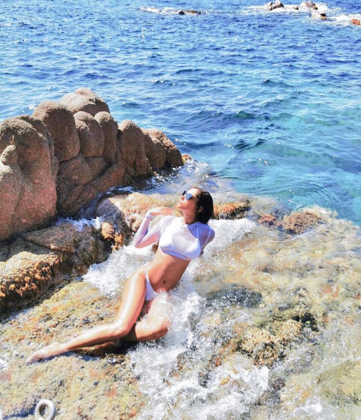 Alaya Sheer Crop Top Cover Up