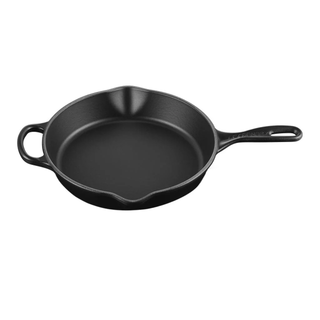 2025 Le Creuset - Signature Mattschwarz Høj rund stegepande 26 cm