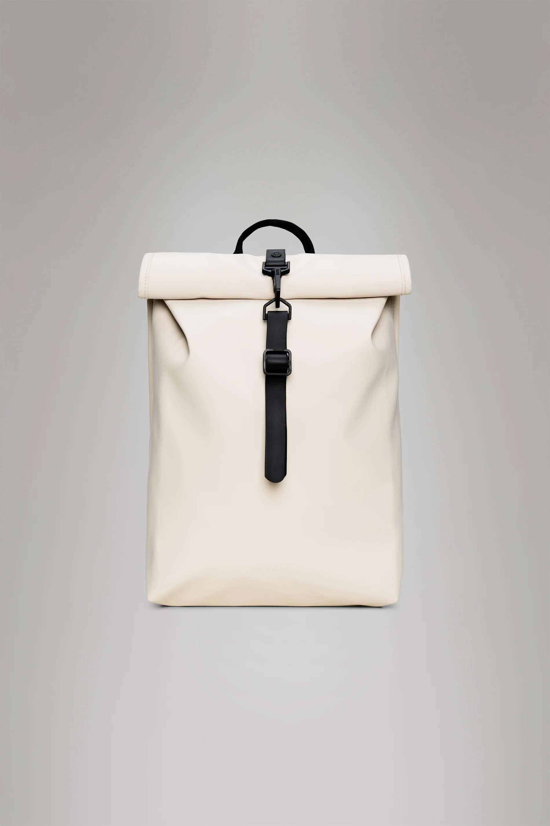 2025 Rolltop Rucksack Mini – Kompakt og vandtæt urban rygsæk med karabinhagelukning – PU-stof – Ideel til daglig pendling