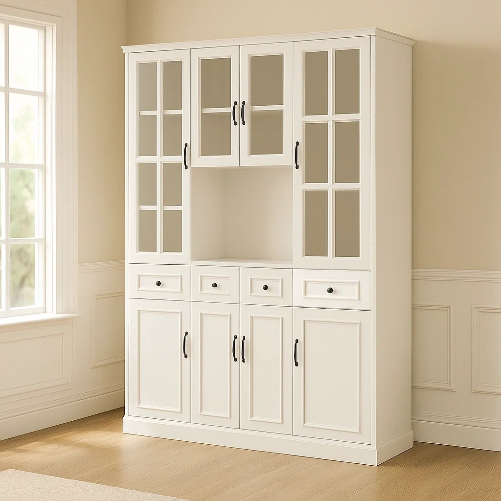 Büroschrank, weiß, Holz, für den Innenbereich geeignet, 160 x 40 x 200 cm