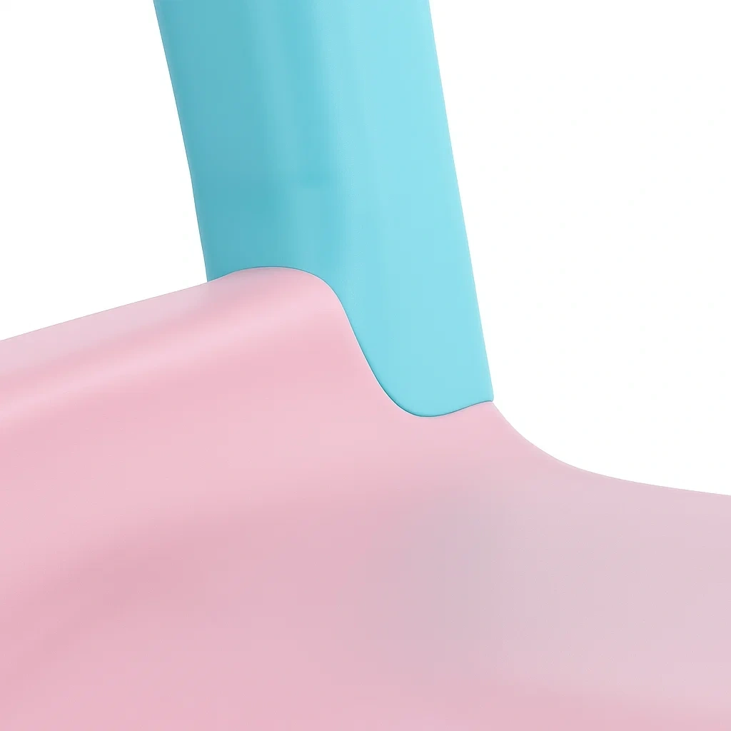 Toboggan rose 160 x 42 x 78 cm pour enfants de 2 à 6 ans, pliable - flnDAuTv77bw