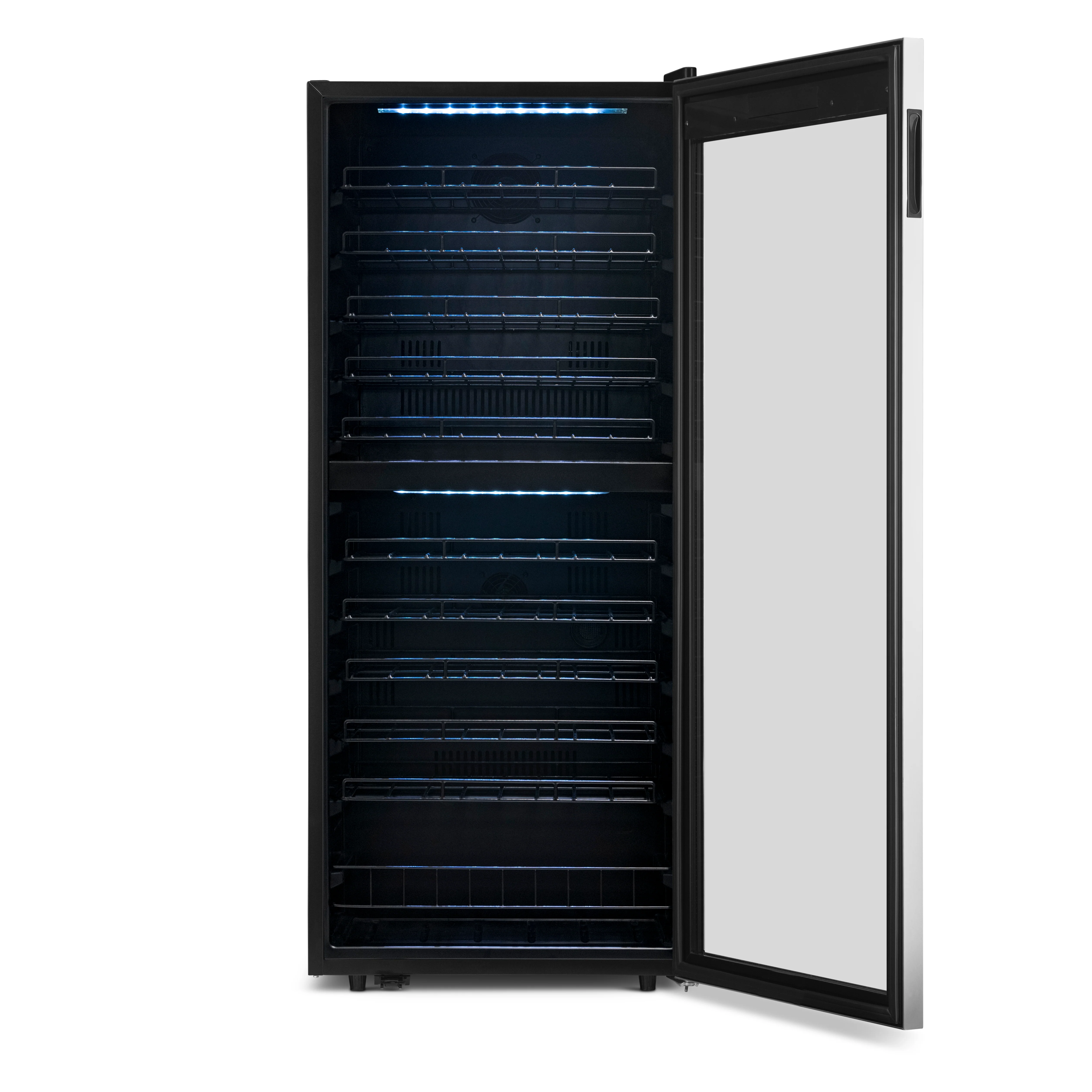 2025 Newair® Fritstående vinkøleskab i rustfrit stål – 98 flasker – 23 med dobbelt zone