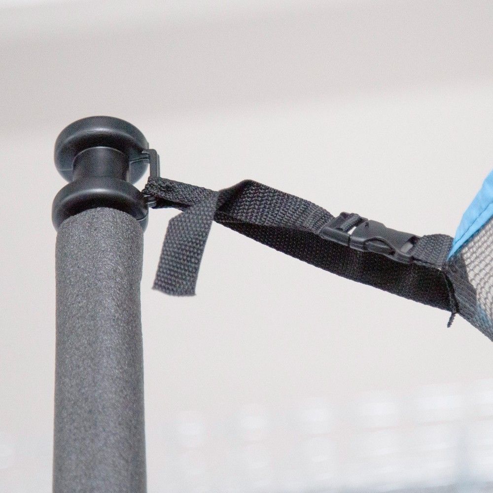 Kindertrampolin, Stahl, max. 50 kg - Aktive. Grün, Schwarz und Blau