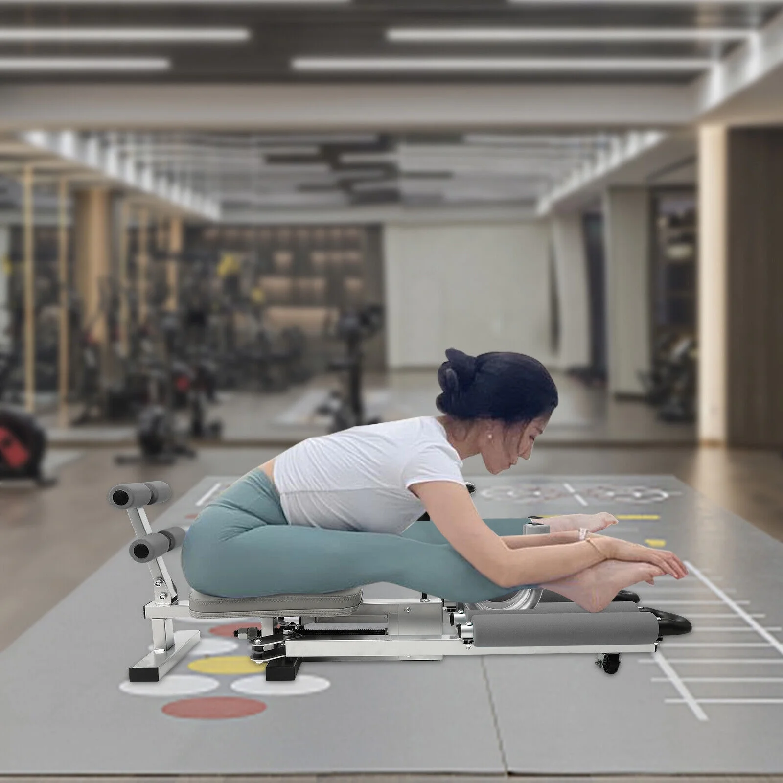 Miu Meow Professionelle Beinstreckmaschine (149 kg). Robustes Gerät zur Verbesserung der Flexibilität. Trainingsgerät für Ausfallschritte. Ideal für Yoga und Heim-Fitnessstudio.