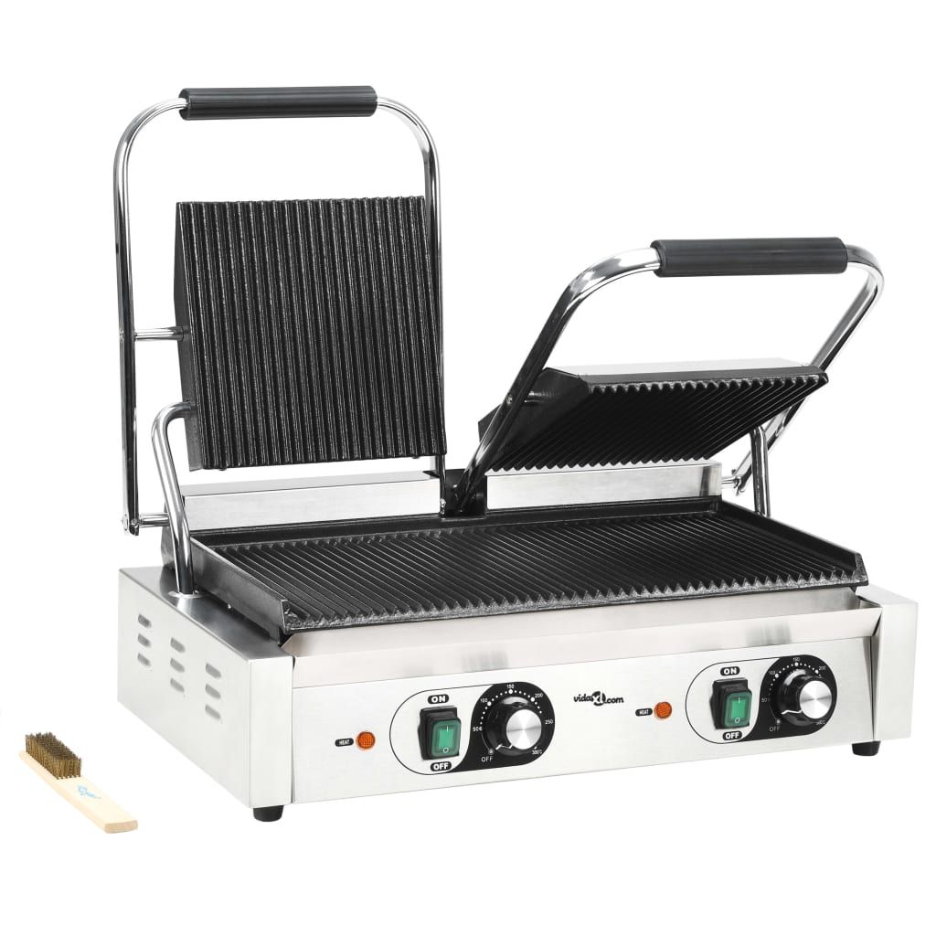 Doppelrippengrill 3600 W 57x30,5x20 cm Vidaxl