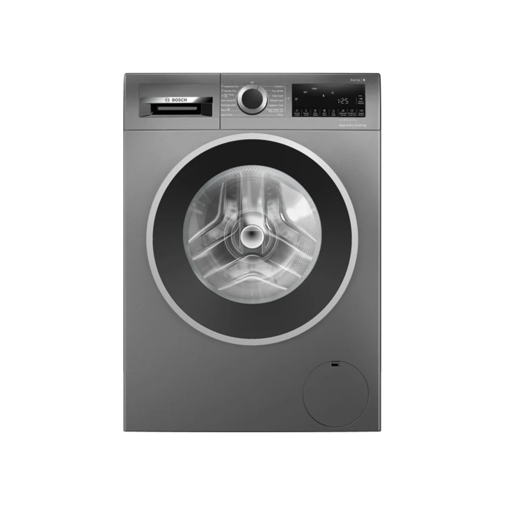 Lave-linge séchant Bosch WNG254R1GB Série 6, pose libre, 10,5 + 6 kg, 1400 tr/min – Graphite (2025)