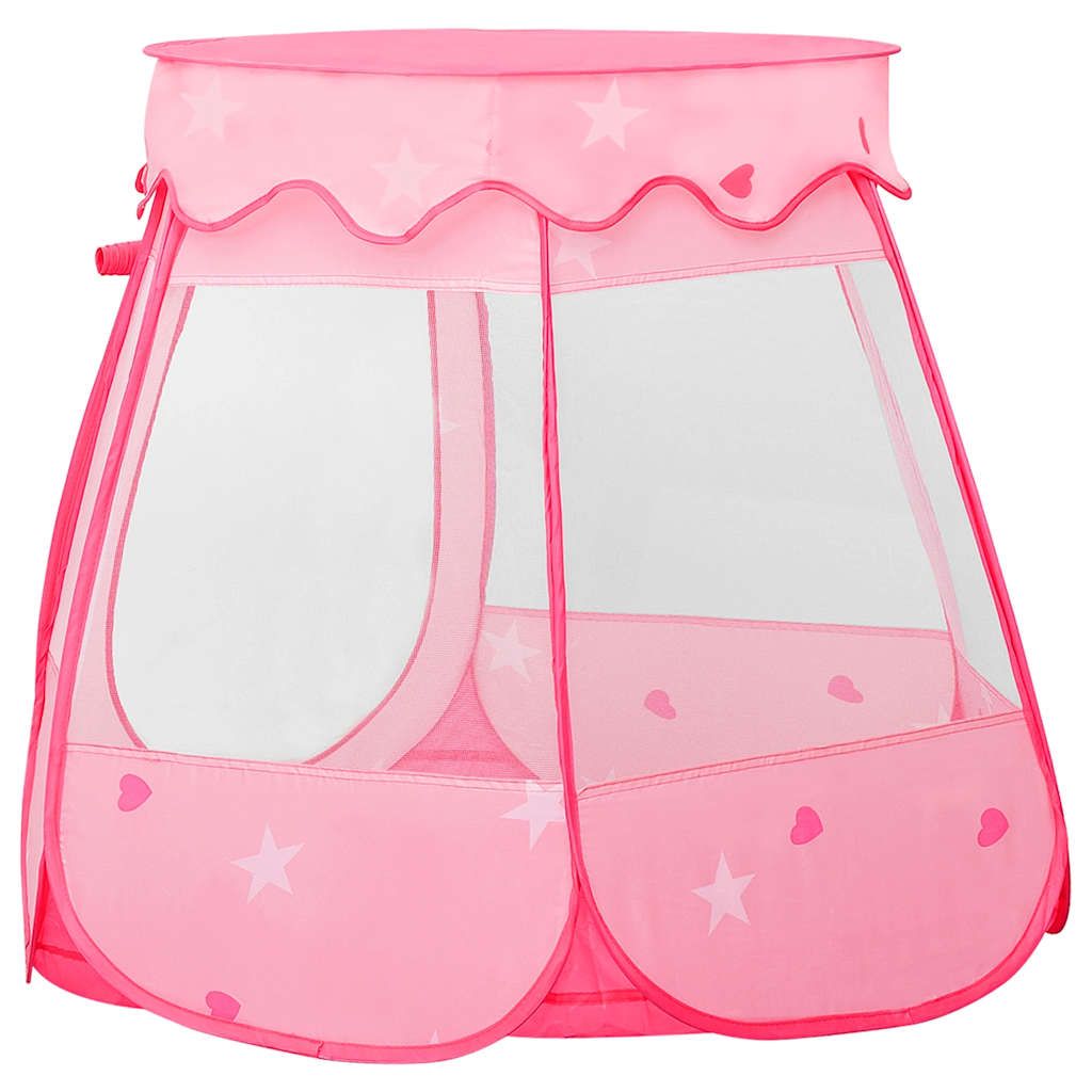 Rosa Kinderspielzelt 102x102x82 cm Vidaxl
