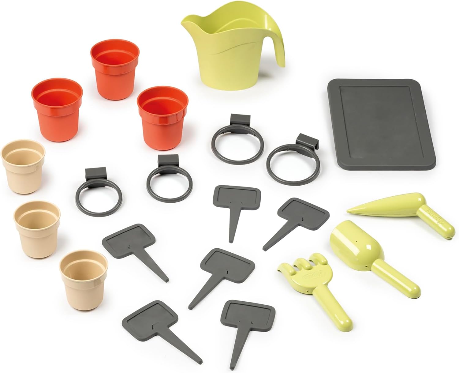 Smoby Life Gartenhaus – Kinder-Spielhaus zum Gärtnern – Inklusive Pflanzgefäß, Vogelfutterhaus, Werkzeug und Zubehör – UV-Schutz – Recyceltes Material – Ab 2 Jahren (7600810408)