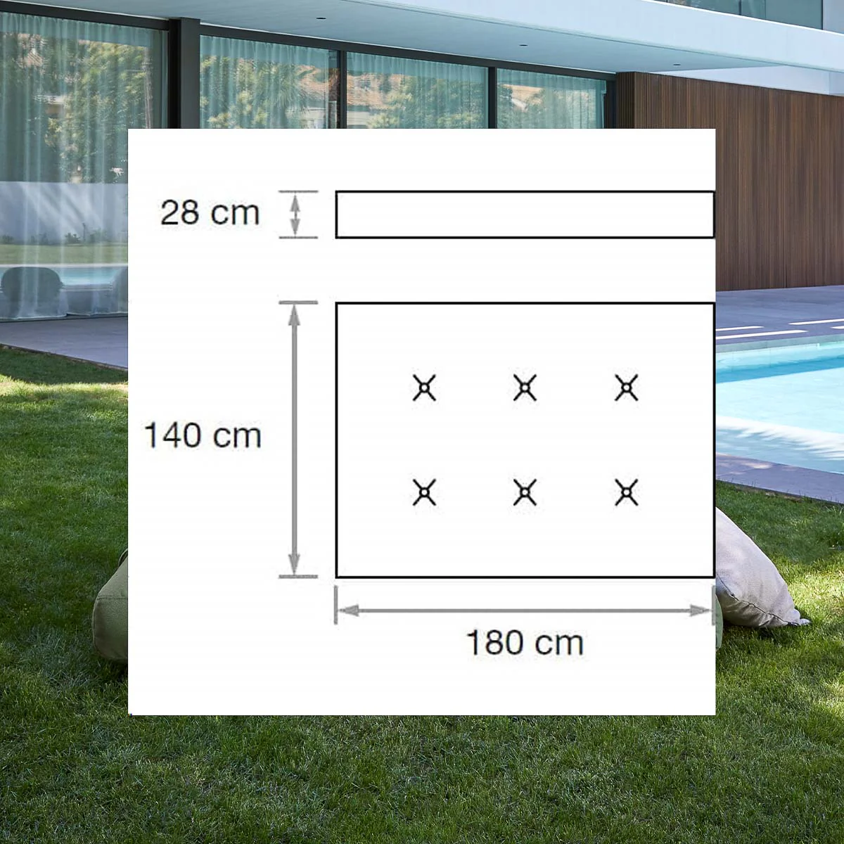 Bali schwimmender Liegestuhl