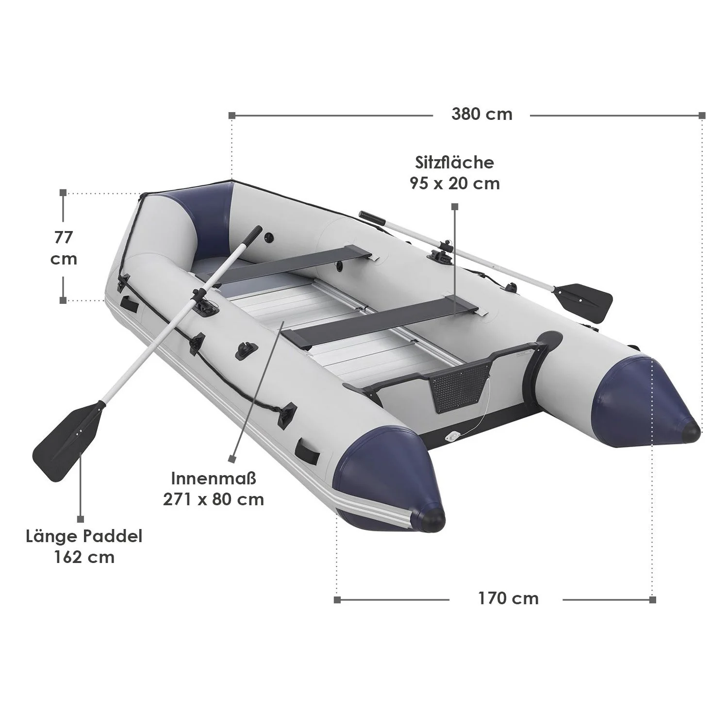 Schlauchboot 2025, 3,80 m
