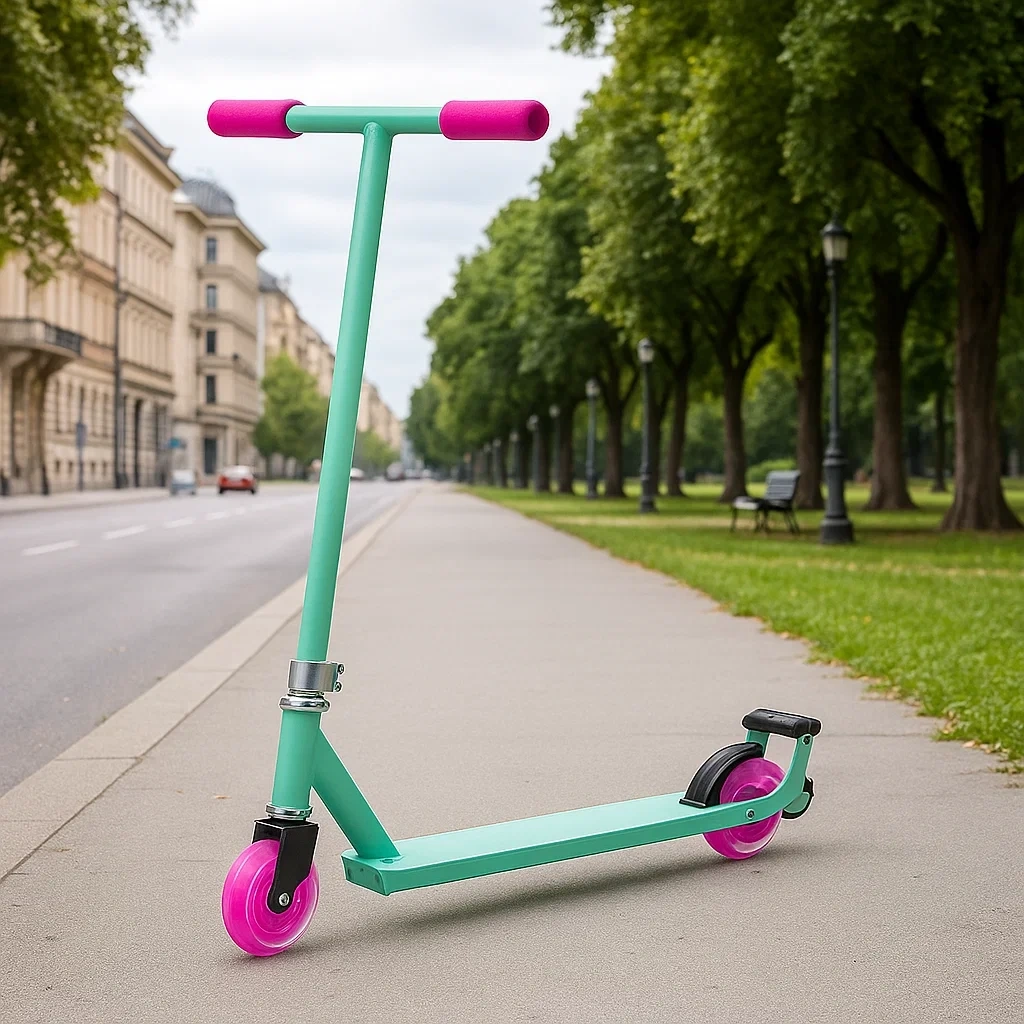 Trottinettes pour enfants, vert menthe et rose, 6-10 ans - sqftzHKs59GF